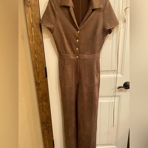 Express Suede Jumpsuit. Worn only once